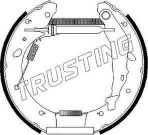 Trusting 6251 - Kit freno, freni a tamburo www.autoricambit.com