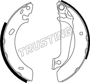 Trusting 040.133 - Kit freno, freni a tamburo www.autoricambit.com