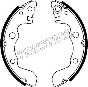 Trusting 047.367 - Kit freno, freni a tamburo www.autoricambit.com
