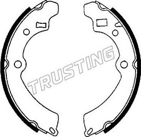 Trusting 111.232 - Kit freno, freni a tamburo www.autoricambit.com
