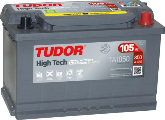 Tudor TA1050 - Batteria avviamento www.autoricambit.com