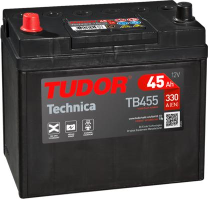Tudor TB455 - Batteria avviamento www.autoricambit.com