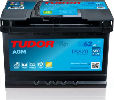 Tudor TK620 - Batteria avviamento www.autoricambit.com