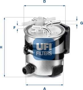 UFI 55.418.00 - Filtro carburante www.autoricambit.com