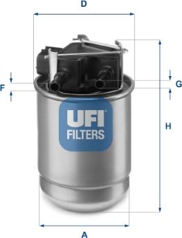 UFI 55.517.00 - Filtro carburante www.autoricambit.com
