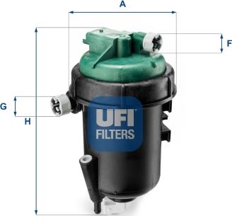 UFI 55.145.00 - Filtro carburante www.autoricambit.com