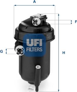 UFI 55.143.00 - Filtro carburante www.autoricambit.com