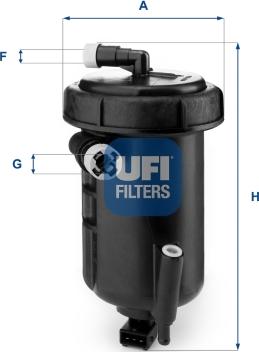 UFI 55.147.00 - Filtro carburante www.autoricambit.com