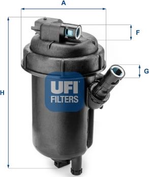 UFI 55.152.00 - Filtro carburante www.autoricambit.com