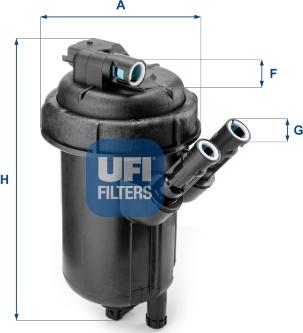 UFI 55.114.00 - Filtro carburante www.autoricambit.com