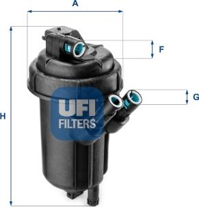 UFI 55.114.01 - Filtro carburante www.autoricambit.com