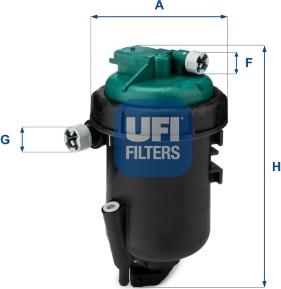 UFI 55.181.00 - Filtro carburante www.autoricambit.com