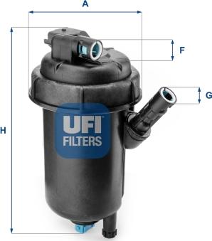 UFI 55.139.00 - Filtro carburante www.autoricambit.com