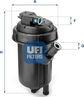 UFI 55.134.00 - Filtro carburante www.autoricambit.com