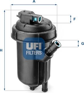 UFI 55.125.00 - Filtro carburante www.autoricambit.com