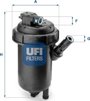 UFI 55.120.00 - Filtro carburante www.autoricambit.com