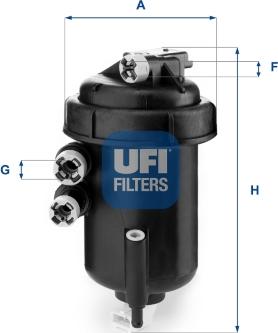 UFI 55.127.00 - Filtro carburante www.autoricambit.com