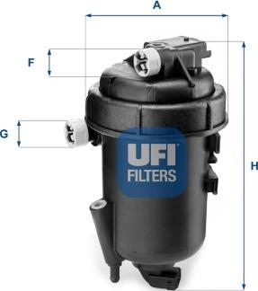 UFI 55.179.00 - Filtro carburante www.autoricambit.com