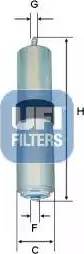 UFI 31.926.00 - Filtro carburante www.autoricambit.com