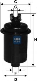 UFI 31.551.00 - Filtro carburante www.autoricambit.com