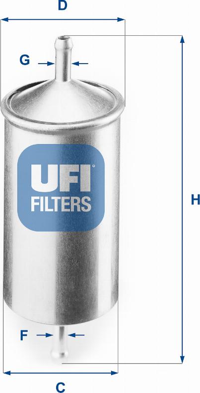 UFI 31.501.00 - Filtro carburante www.autoricambit.com