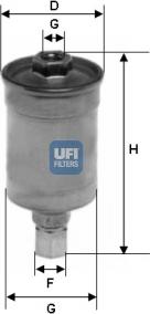 UFI 31.511.00 - Filtro carburante www.autoricambit.com
