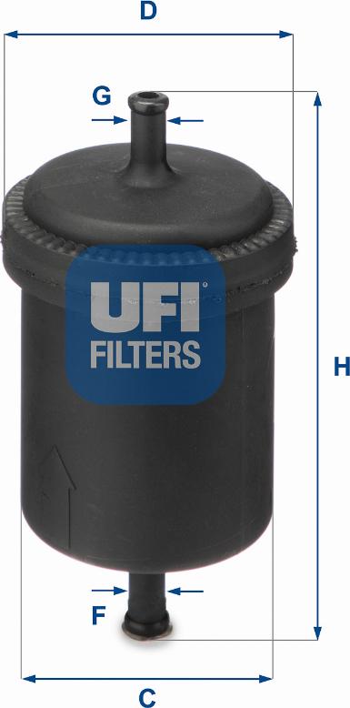 UFI 31.512.00 - Filtro carburante www.autoricambit.com