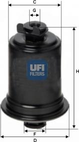 UFI 31.669.00 - Filtro carburante www.autoricambit.com