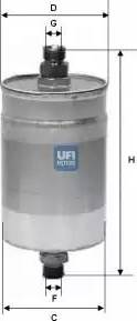 UFI 31.572.00 - Filtro carburante www.autoricambit.com