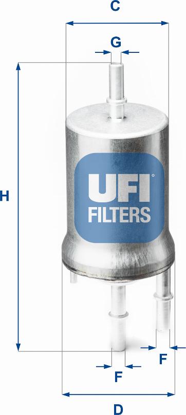 UFI 31.845.00 - Filtro carburante www.autoricambit.com