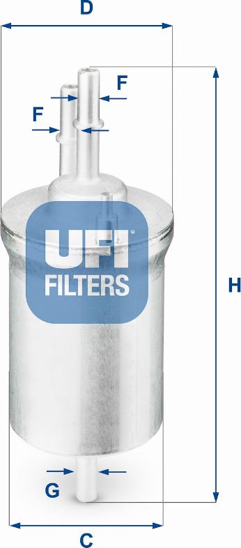 UFI 31.840.00 - Filtro carburante www.autoricambit.com