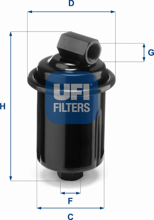 UFI 31.749.00 - Filtro carburante www.autoricambit.com