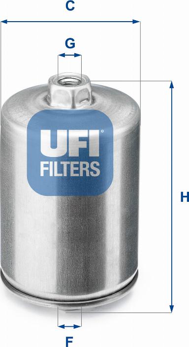 UFI 31.748.00 - Filtro carburante www.autoricambit.com