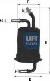 UFI 31.762.00 - Filtro carburante www.autoricambit.com