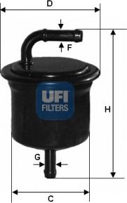 UFI 31.716.00 - Filtro carburante www.autoricambit.com