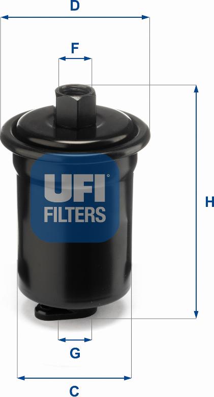 UFI 31.712.00 - Filtro carburante www.autoricambit.com