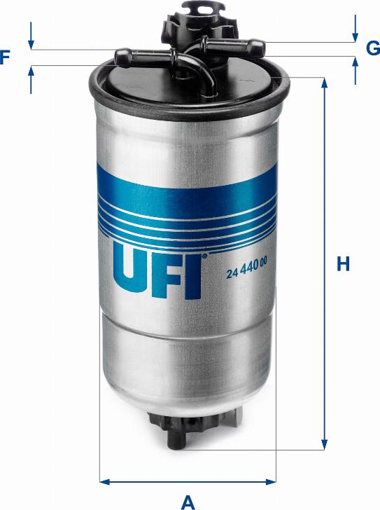 UFI 24.440.00 - Filtro carburante www.autoricambit.com