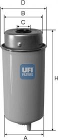 UFI 24.458.00 - Filtro carburante www.autoricambit.com