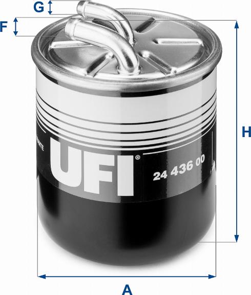 UFI 24.436.00 - Filtro carburante www.autoricambit.com