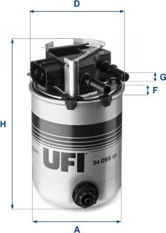 UFI 24.095.00 - Filtro carburante www.autoricambit.com