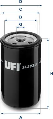 UFI 24.323.00 - Filtro carburante www.autoricambit.com