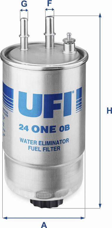 UFI 24.ONE.0B - Filtro carburante www.autoricambit.com