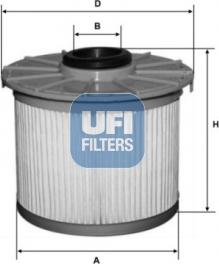 UFI 26.131.00 - Filtro carburante www.autoricambit.com