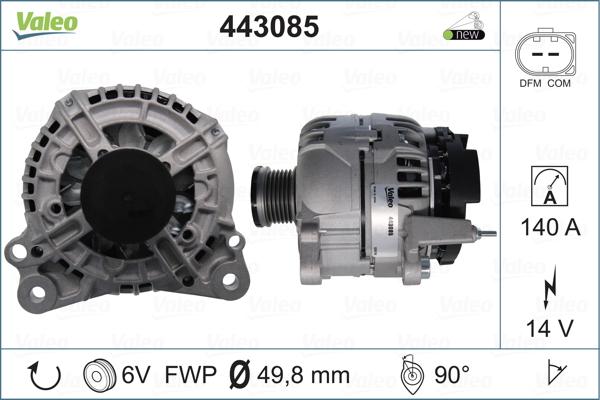 Valeo 443085 - Alternatore www.autoricambit.com