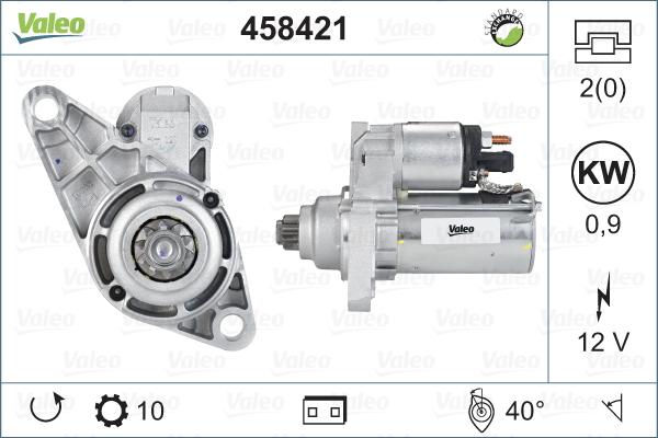 Valeo 458421 - Motorino d'avviamento www.autoricambit.com