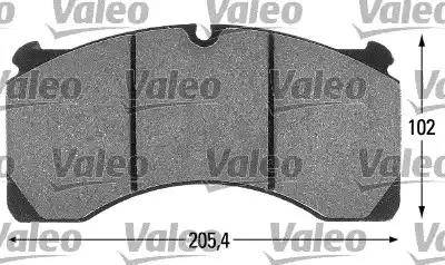 Valeo 541686 - Kit pastiglie freno, Freno a disco www.autoricambit.com