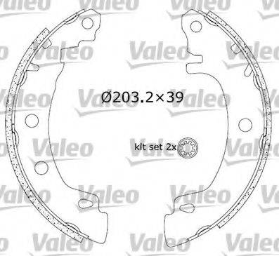 Valeo 554757 - Kit freno, freni a tamburo www.autoricambit.com