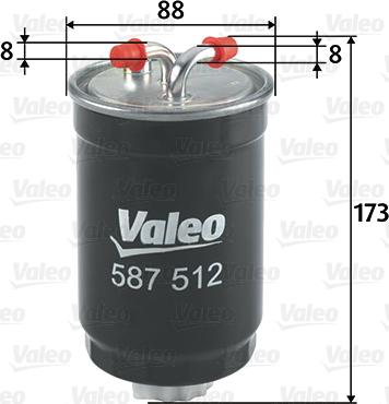 Valeo 587512 - Filtro carburante www.autoricambit.com