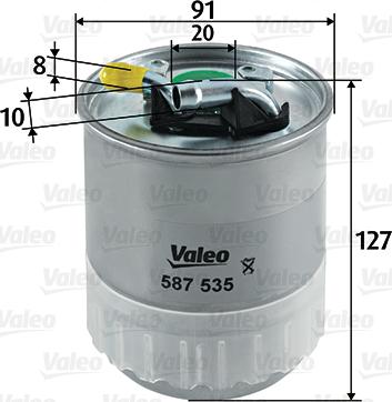 Valeo 587535 - Filtro carburante www.autoricambit.com