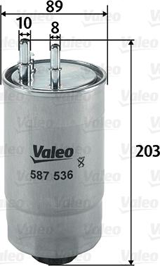 Valeo 587536 - Filtro carburante www.autoricambit.com
